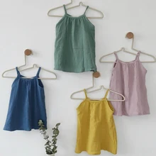 Корейское летнее платье Ins; популярное пляжное повседневное льняное платье; милая Одежда для девочек