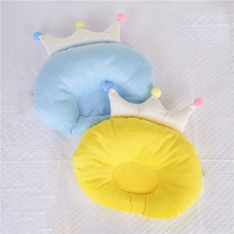 Детская подушка "Корона" хлопок дышащий глава форменная Подушка предотвратить ребенка плоской головкой Спящая постельные принадлежности