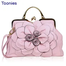 Mujeres de Los Bolsos Diseñador de lujo Dulce Flores y Plantas de la Señora Bolso de Mano De Cuero Repujado Solo Hombro Bolsas de Mensajero