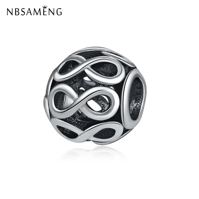 

European Fashion 925 Silver Infinite Shine Charm Women DIY Bead Charms Fit Original Pandora Bracelets & Bangles Jewelry