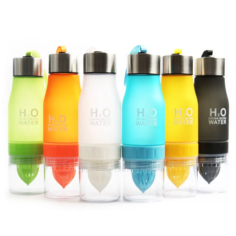 

Botellas 2019 Water Bottle Creative Fruit Juice Infuser Plastic Portable Lemon Juice Shaker Water Sport Drinking Bottles