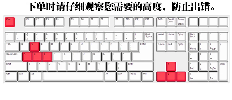 esc+wasd+