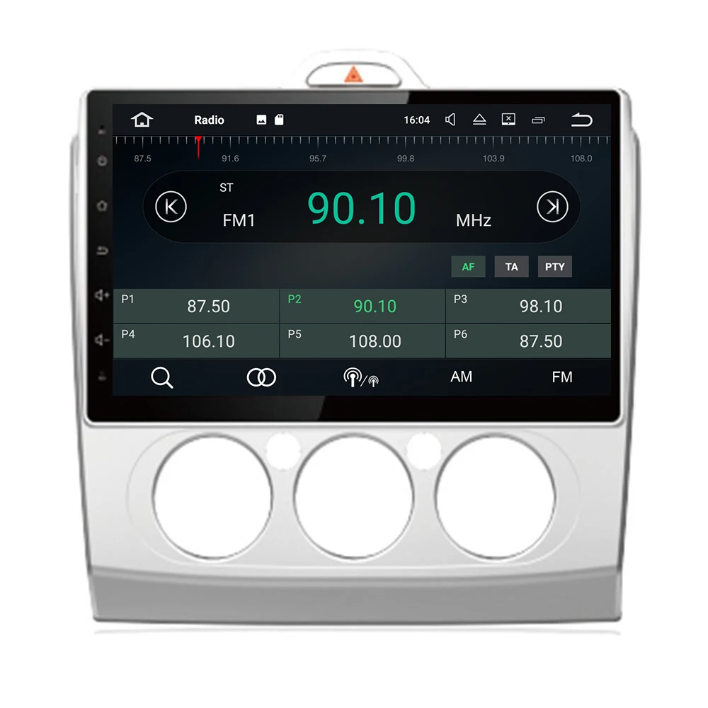 Cheap 2din 9 Inch Android 9.0 4G+32G Car Dvd Gps For Ford Focus 2 2006-2011 With Wifi/gps Navi/fm/am Radio/bluetooth/ Tape Recorder 2