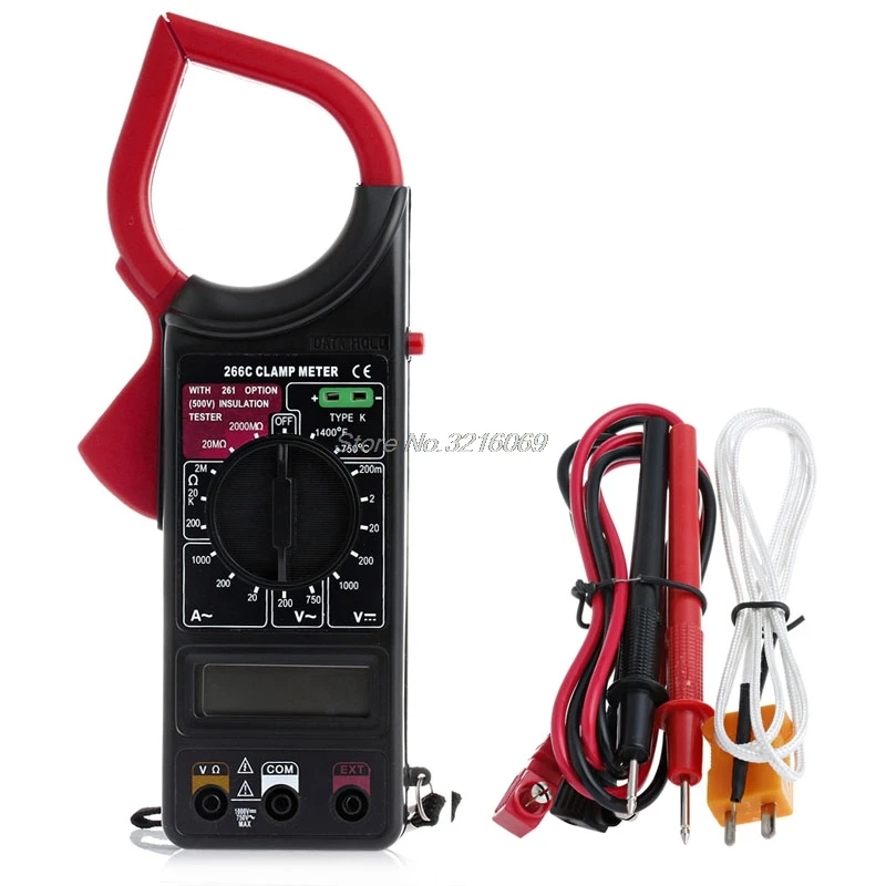 

Digital Voltmeter Ammeter Ohmmeter Multimeter Volt AC DC Tester Clamp Meter