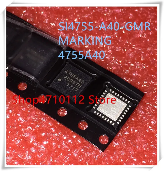 Новинка 5 шт./лот SI4755 A40 GMR маркировка 4755A40 QFN 32 IC|Аксессуары для батарей| |