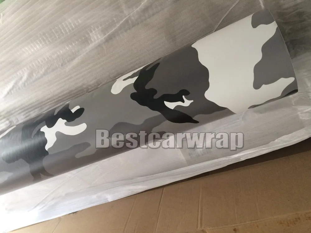 white grey black camo vinyl car wrapping arctic sport truck wrapping (4)