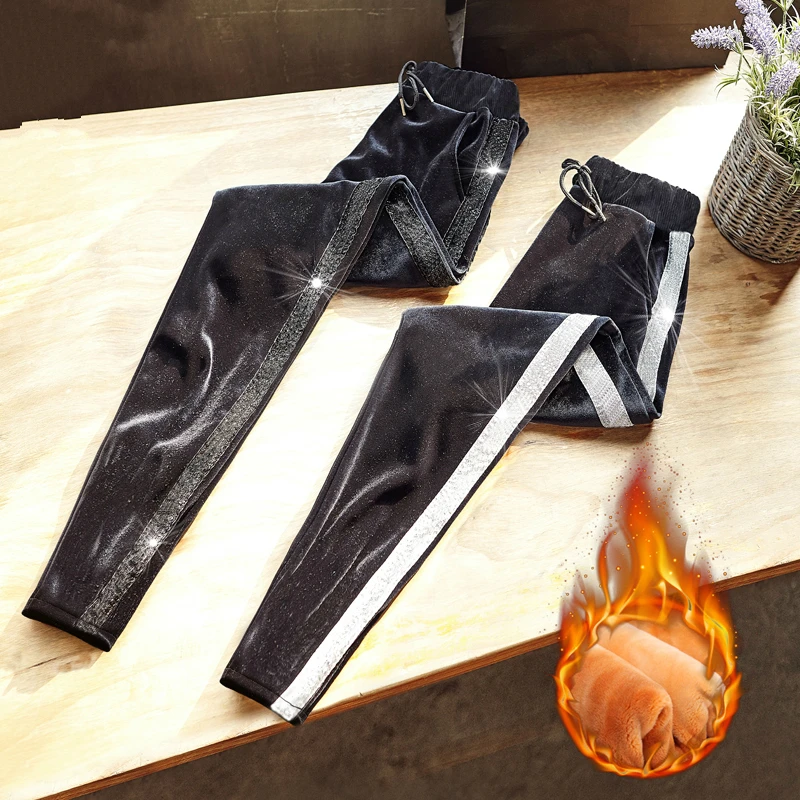 

Women Casual Velvet Harem Pants Thick Loose Warm Pants Female Drawstring Long Trousers Autumn Winter Women Pantalon Femme