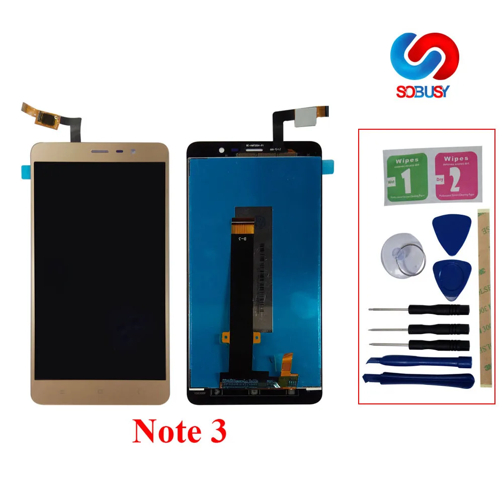 100% протестированный ЖК-дисплей для Xiaomi Redmi Note 3 150 мм LCD Tela сенсорный экран
