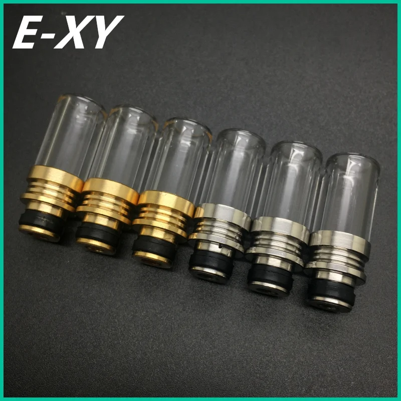 E XY 510 Drip tips Pyrex Glass Stainless Steel Drip tip Mouthpiece e