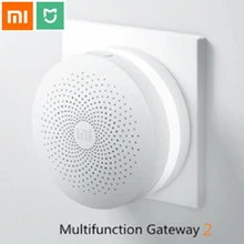 2017 Оригинальный Xiaomi Умный дом беспроводной Многофункциональный Интеллектуальный шлюз с Температура и влажности Сенсор умная розетка