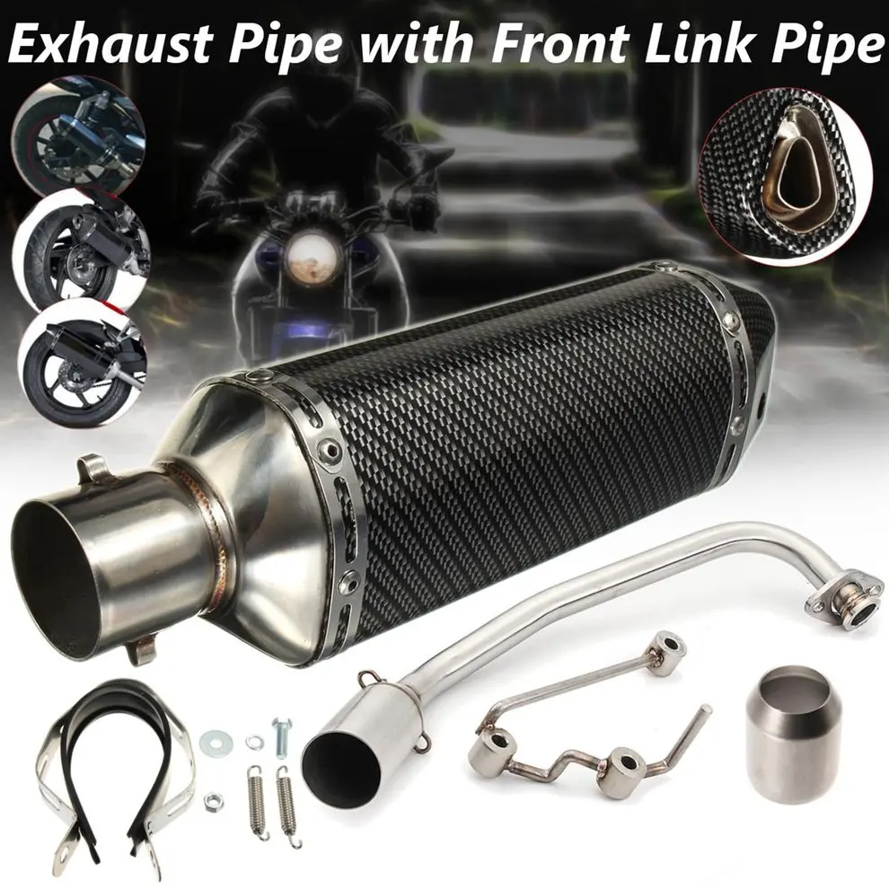 

For Honda PCX 125 150 Carbon Motorcycle Exhaust Pipe System Front Link Pipe Set Motorcycle Modified Accessories