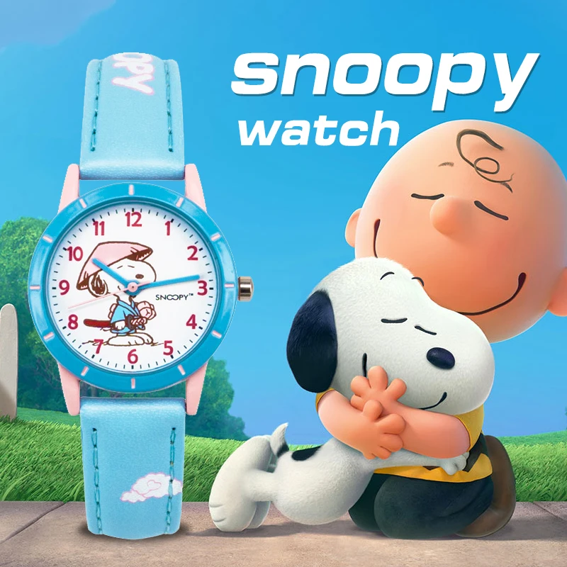 Часы snoopy милые детские часы модные женские кварцевые наручные повседневные