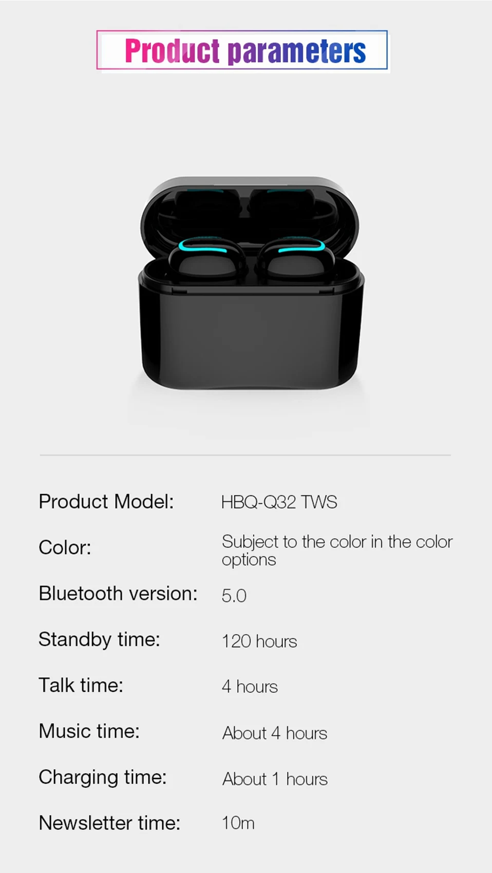 WHaY TWS 5.0 Bluetooth Headphones Wireless Earphone Stereo Earbuds Headset with Mic Charging Box for Phone Bluetooth Earphones   (2)