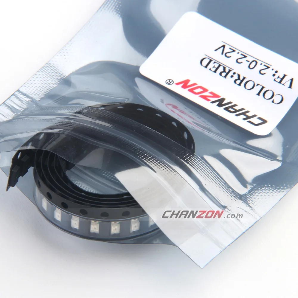 100 шт. SMD 1206 (3216) Красный Ультра яркий чип лампа поверхностного монтажа SMT бусины