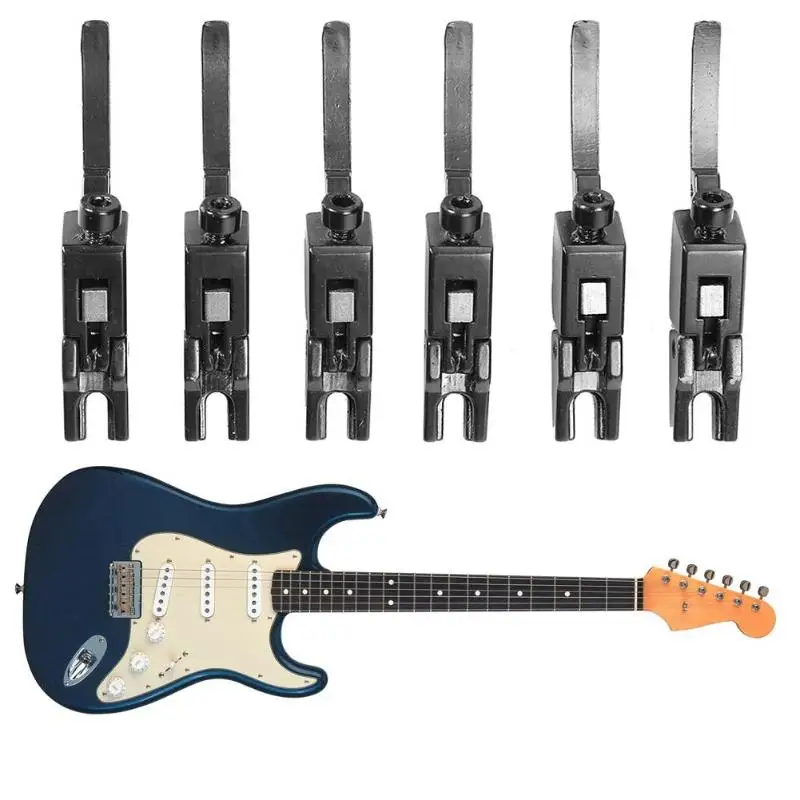 6 Pcs/pack Vintage Locked String Saddles for Electric Guitar Tremolo