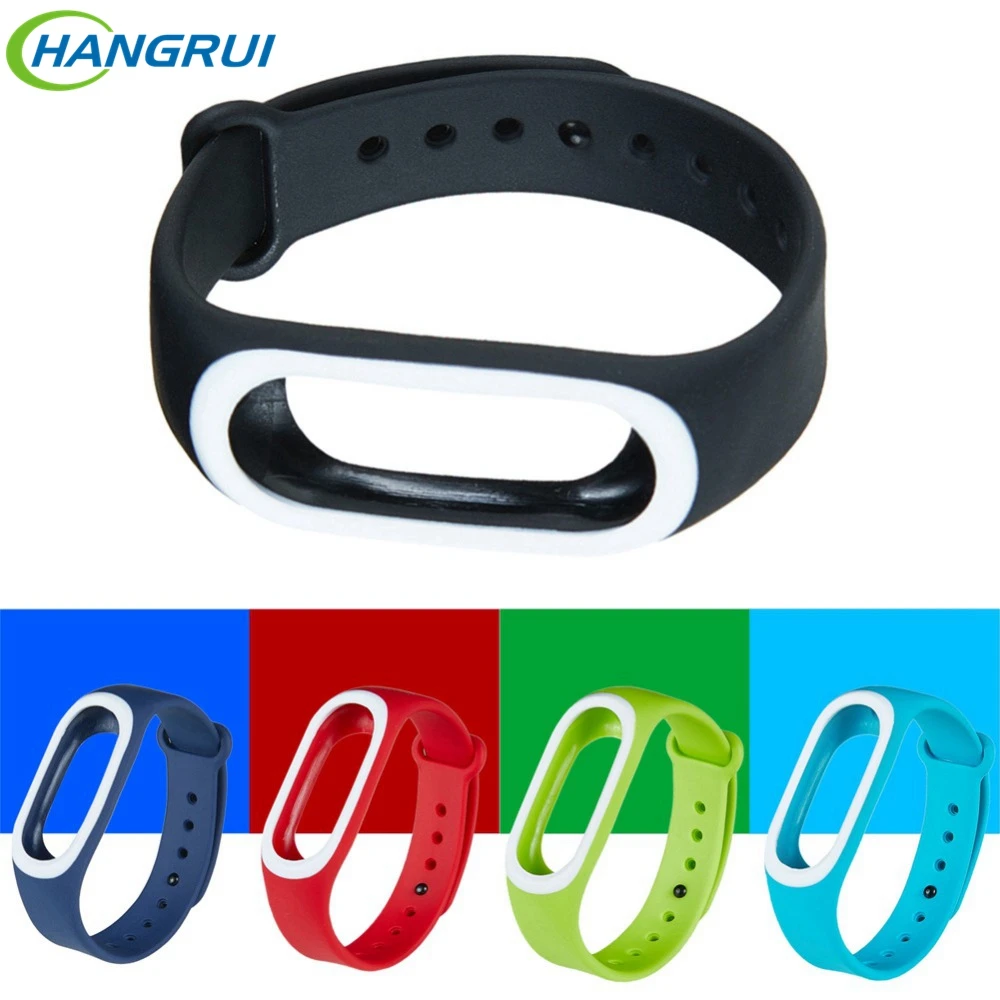 Hangrui For Original Xiaomi Miband 3 Wrist Strap Smart Bracelet Silicone Replaceable Watch Band For Mi Band 3 bracelet WristBand