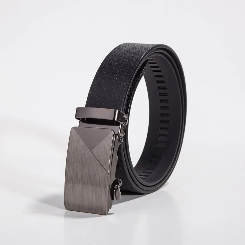 Best YBT Men Belt Imitation leather Alloy Automatic buckle Belt Business affairs Simple Fashion Casual Hot Selling Belt - Цвет: A Style 1