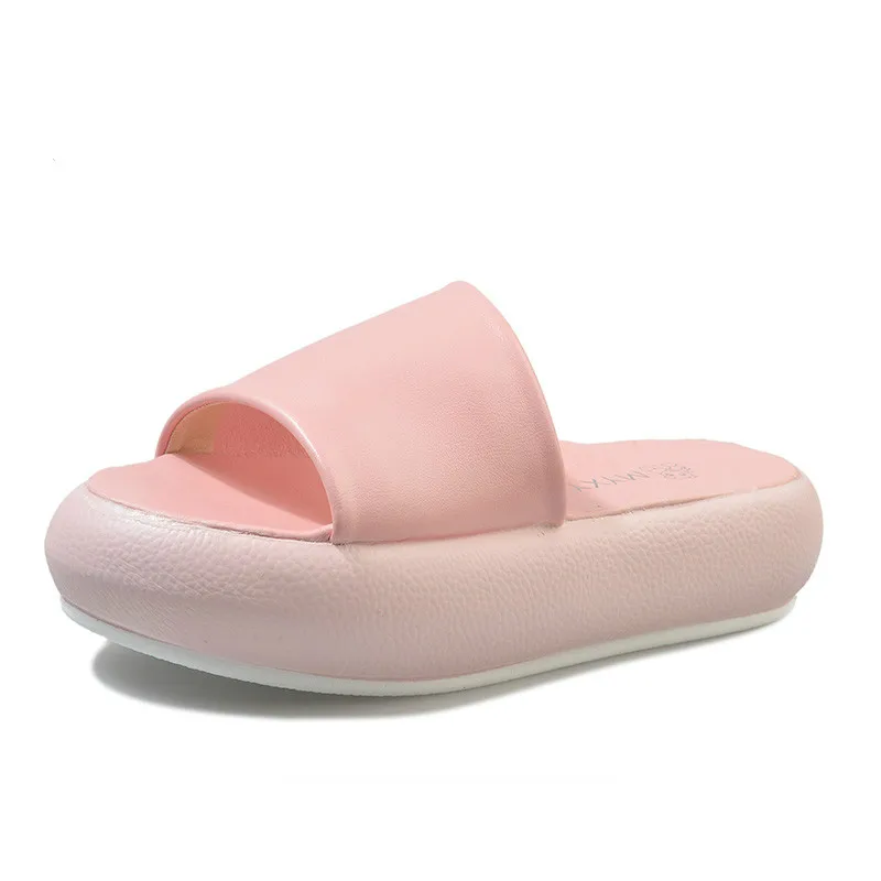 

slippers women 2019 Summer Women Slides Thick Soled Slippers New Slip on Sandals White yellow pink Women Shoes Beach Flip Flops