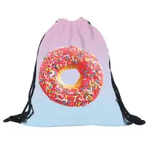 Modern Design Student School bags 3D Printing Travelling Backpack Mochila Feminina Harajuku Drawstring Bag No15