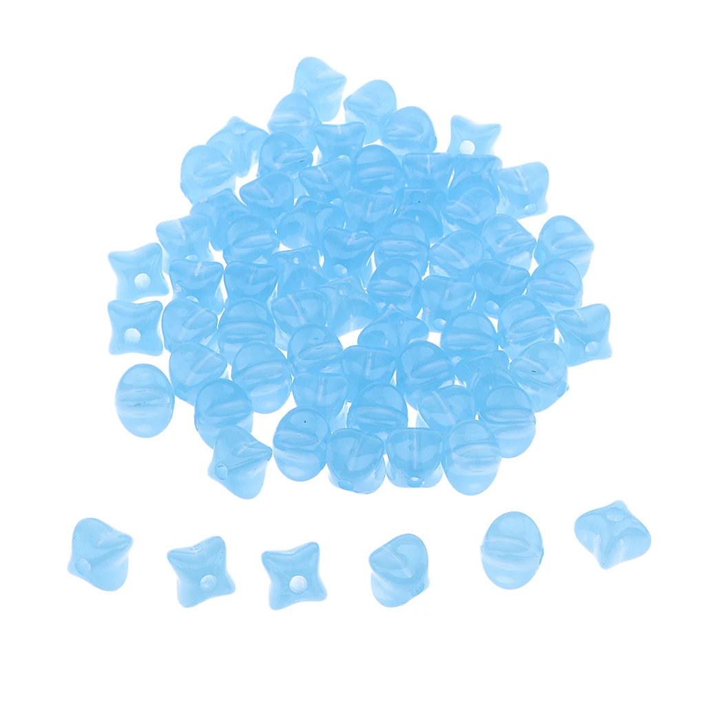 100g Square Jelly Shape Sew on Beads Acrylic for Clothes Bags Hats Sewing