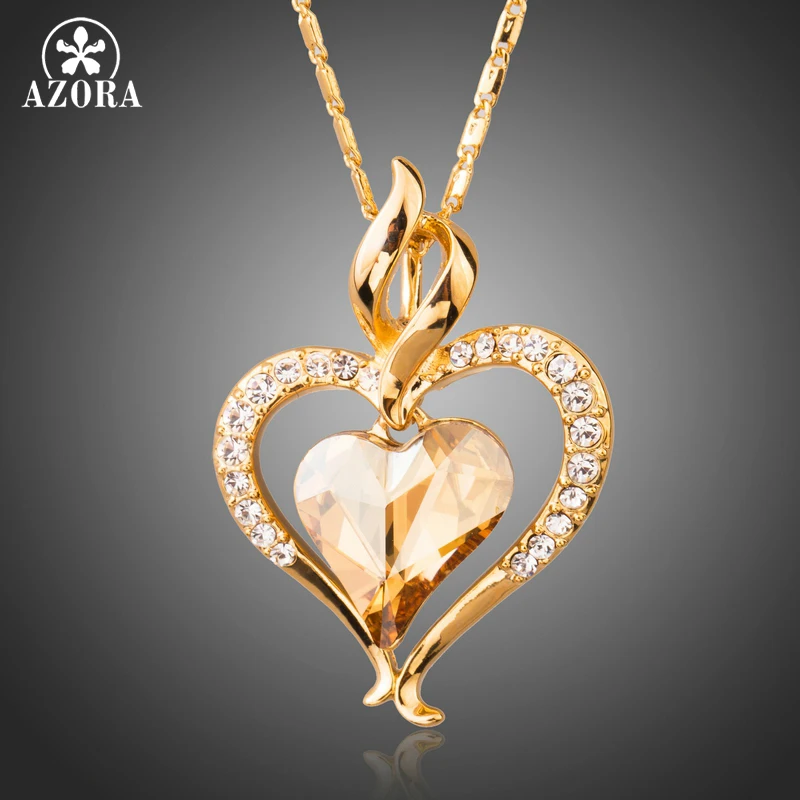 Цепочка с подвеской в виде сердца золотистого цвета|heart pendant necklace|necklace apendant necklace |