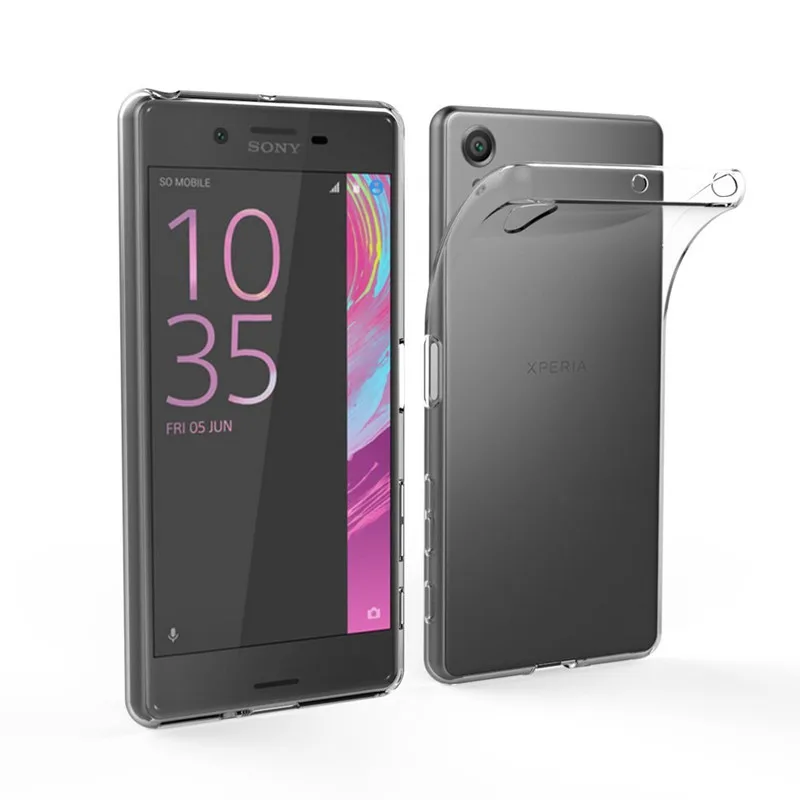 Ультратонкий Прозрачный чехол из ТПУ с натуральным гелем для Sony Xperia X/X Compact X Mini/X