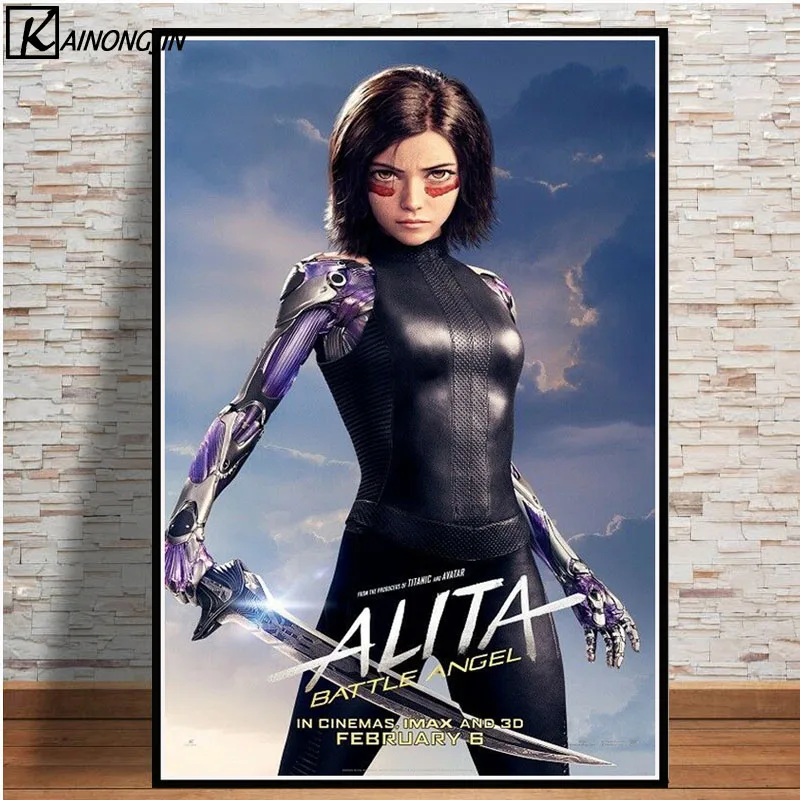 12x18 24x36 32x48 Poster C012 Alita Battle Angel 2019 Movie Hot Girl Art Print