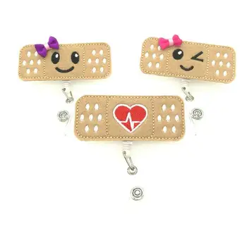 

Retractable Nurse Badge Reel Holder RN Badge Bandaid Badge Reel Holder Felt Badge Reel for Nurses, Students & Teachers Perfect