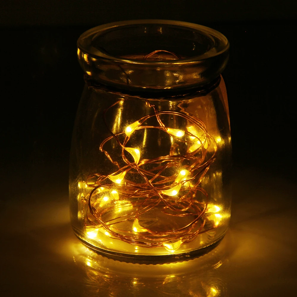 2pcs/lot 3M LED Fairy Lights 30 LEDs String Lights CR2032 Battery