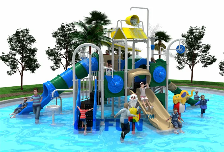 CE certified Water Park slide playground, swimming pool slide WP18 174Ain Playground from