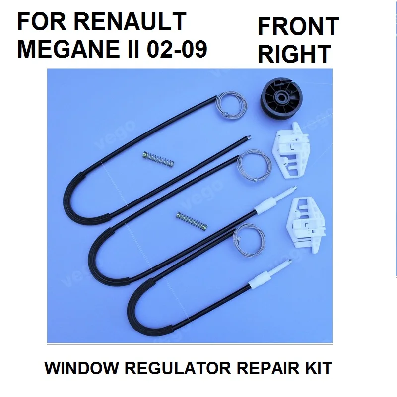 Автомобильный стеклоподъемник Ремонтный комплект для RENAULT MEGANE II 2 передний правый 2002-2009