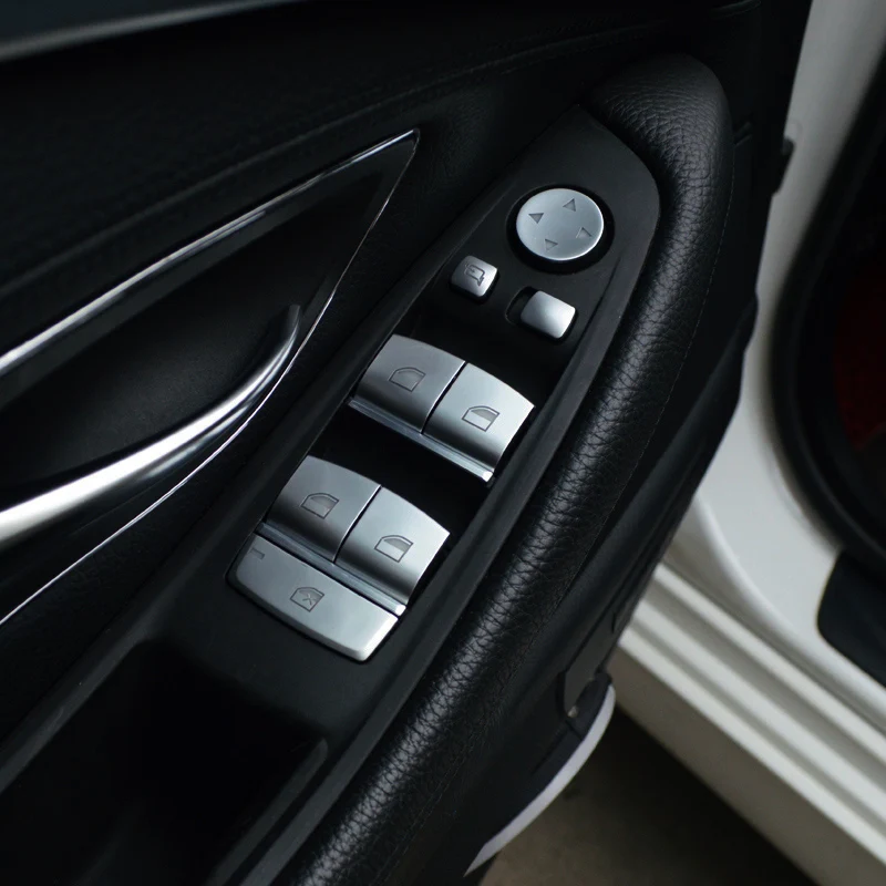 

Chrome Door Window Glass Switch Buttons Decoration Cover Trim For BMW F20 f25 f48 f26 F10 F07 F34 Car Interior Accessories