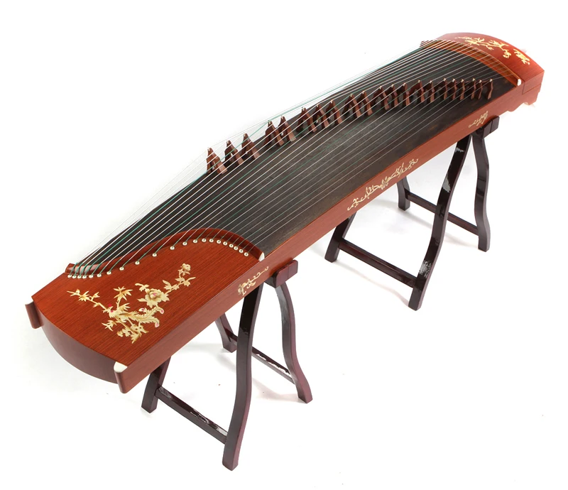 Старшие красные деревянные игры guzheng Аутентичные Музыкальные инструменты EMS