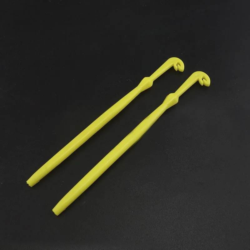 

2pcs Easy Hook Loop Tyer & Disgorger Tool Tie Fast Knot Tying Tool for Fly Fishing Hook Tools Line Tier Kit Yellow Plastic