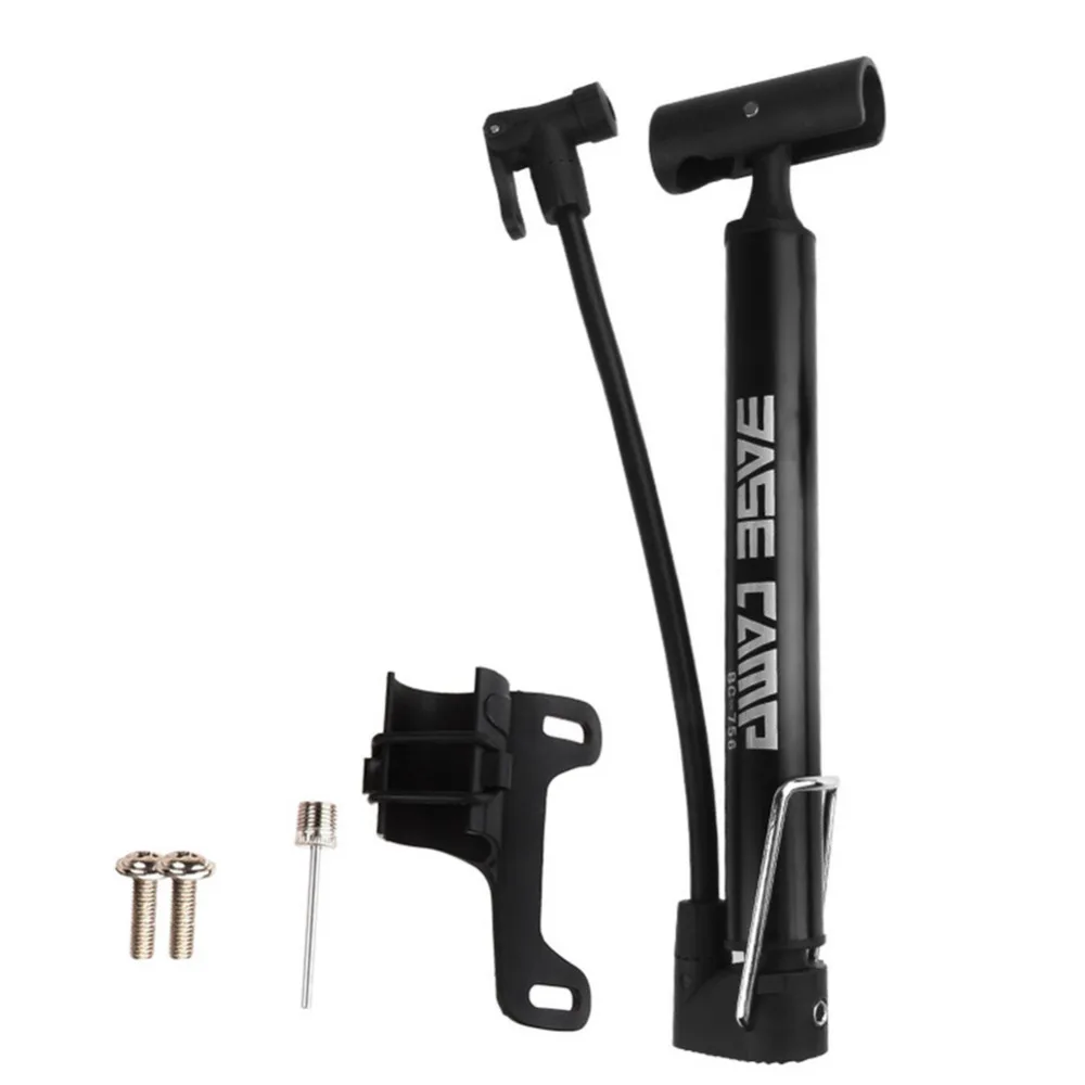 BaseCamp Bicycle Pump Mini Portable Light Aluminum Alloy Bike Pump Bicycle Air Pump Mountain Bike Cycling Vertical pump Inflator