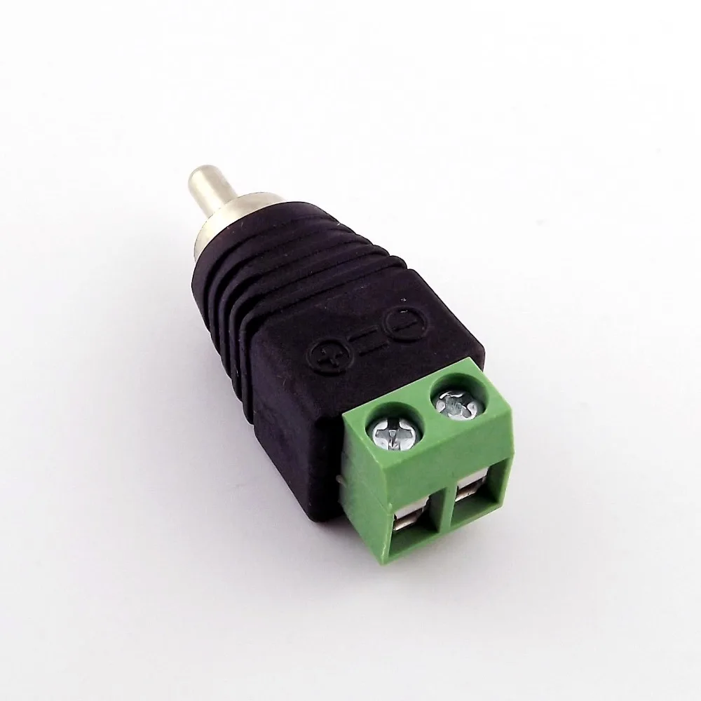20x Phono RCA штекер в AV винтовой клеммный разъем адаптер для видео системы наблюдений Balun