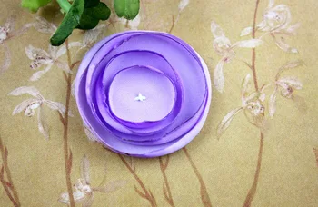 

500pcs/lot New Satin Poppy Layered flower DIY Hiair Accessories Baby Headband Accessories