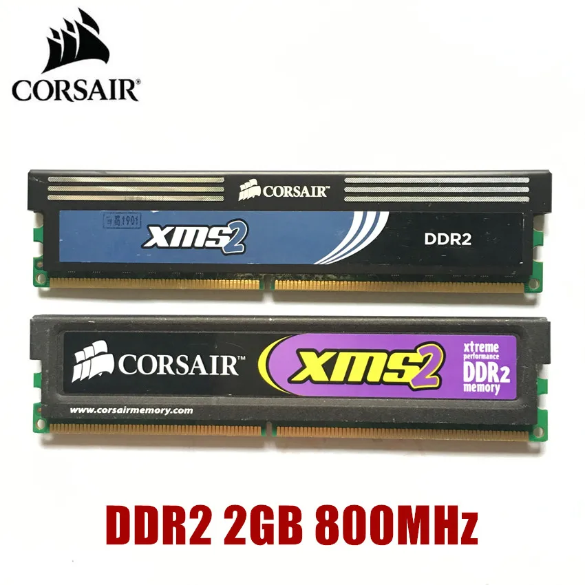 CORSAIR 2 ГБ 4 ГБ DDR2 PC2 6400 800 МГц 800 МГц память для ПК Оперативная память Memoria модуль настольный компьютер оперативная память