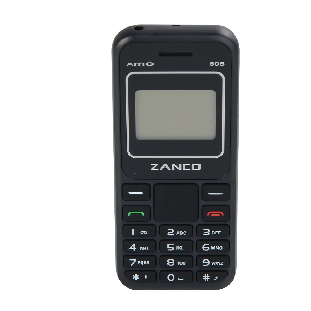 Мини 2G Zanco AMO 505 1,44 дюймов Экран Bluetooth FM радио классических телефон дешевый Оперативная Память память 32 Мб 400 мА/ч, Батарея