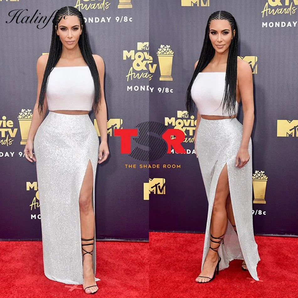 2018 Nieuwe Mode 2 stuk set vrouwen sexy Strapless Witte Top Open Vork Bandage Rayon Homecoming Party Rok Sets Top kwaliteit 2018 Nieuwe Mode 2 stuk set vrouwen sexy Strapless Witte Top Open Vork Bandage Rayon Homecoming Party Rok Sets Top kwaliteit
