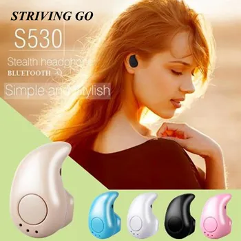 

S530 Wireless Portable Mini In-Ear Earphones Stereo Bass Music Sports Bluetooth Earphone For Iphone 8 8X PK X11 I7S IPX7 Q26 S9