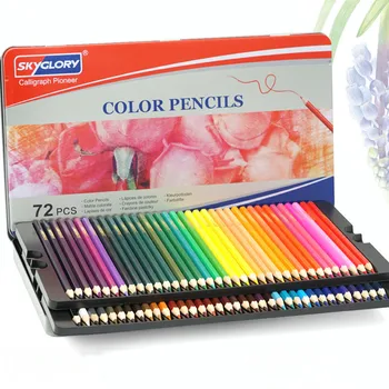 

72 Colors Professional Oily Color Pencils Lapices De Colores For Coloured Drawing Pencil Set Art Supplies Stationery