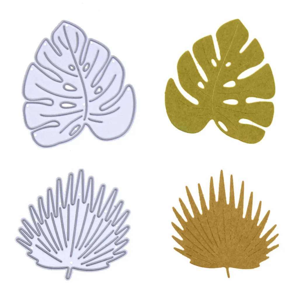 

Mixed Tropical Leaves Shape Metal Cutting Dies Stencil for DIY Scrapbooking Album Embossing Paper Cards Decorative Crafts 2018