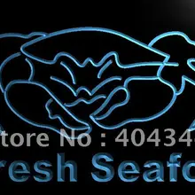 LB826-свежие морепродукты Краб китайский ресторан световая вывеска