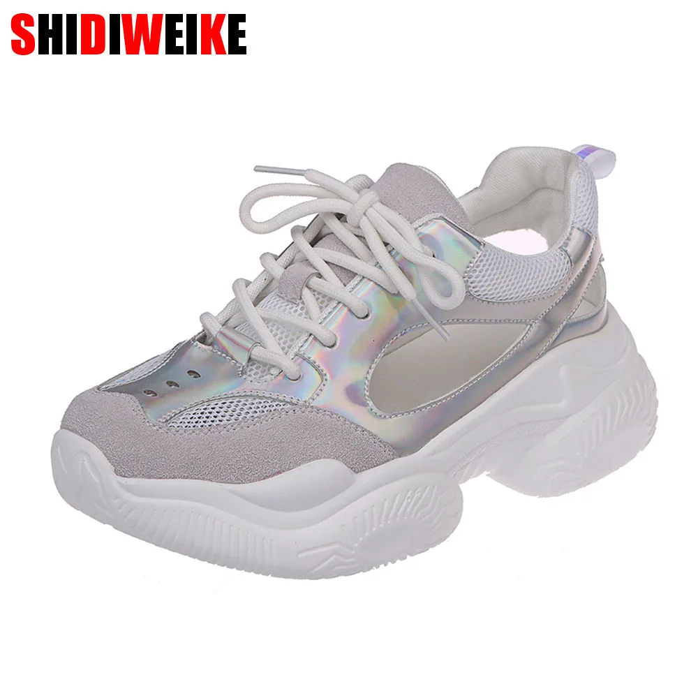 

Women Shoes 2019 Fashion Tenis Feminino Platform Chunky Sneakers Breathable Mesh Shoes Woman Casual Shoes Women Sneaker f684