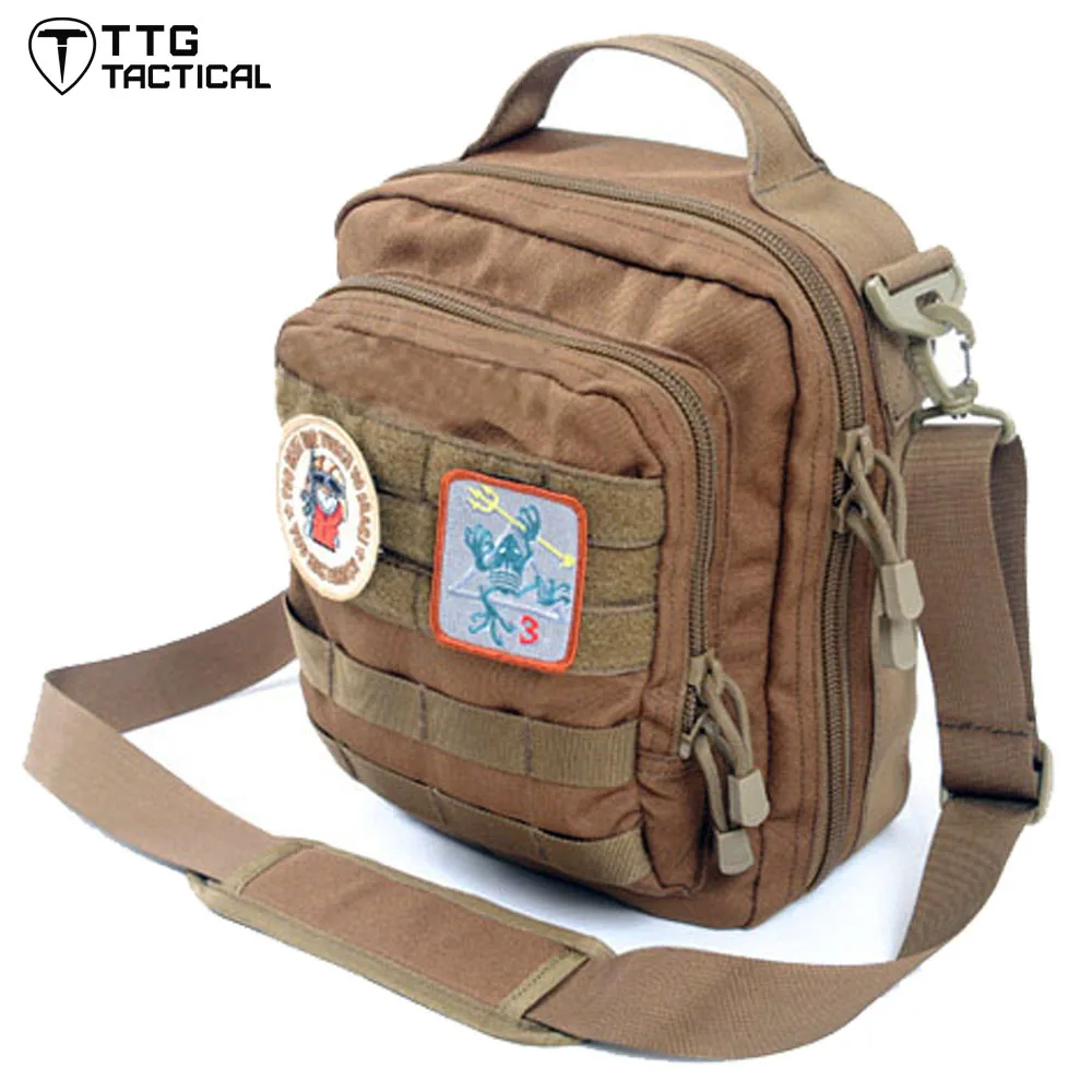 TTGTACTICAL Multifunctional Military MOLLE Shoulder Messenger Bag Army