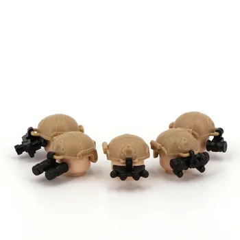 

Modern helmet swat military MOC DIY weapon Building Block Brick accessories city figures parts original mini toys & hobbies