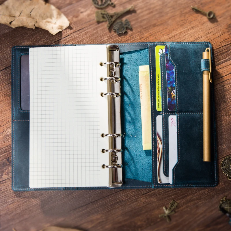 Diary Travel Journal Planner Craft Vintage Genuine Leather Notebook A5 A6 A7 Recycling Rind Binder Sketchbook For Travel spiral Diary Travel Journal Planner Craft Vintage Genuine Leather Notebook A5 A6 A7 Recycling Rind Binder Sketchbook For Travel spiral