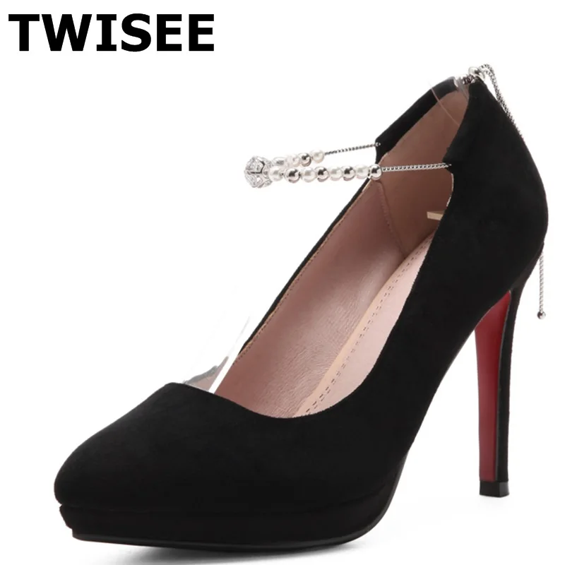 Женская обувь высокий каблук zapatos mujer туфли-лодочки sapatos femininos с острым носком