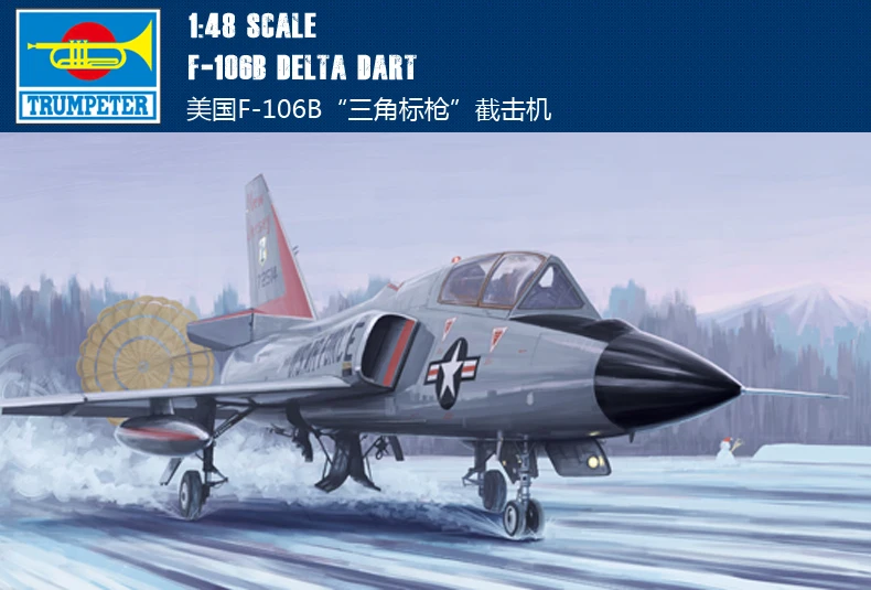 

Trumpeter 02892 1:48 American F-106B "triangle Sign" Interceptor Assembly Model Building Kits Toy